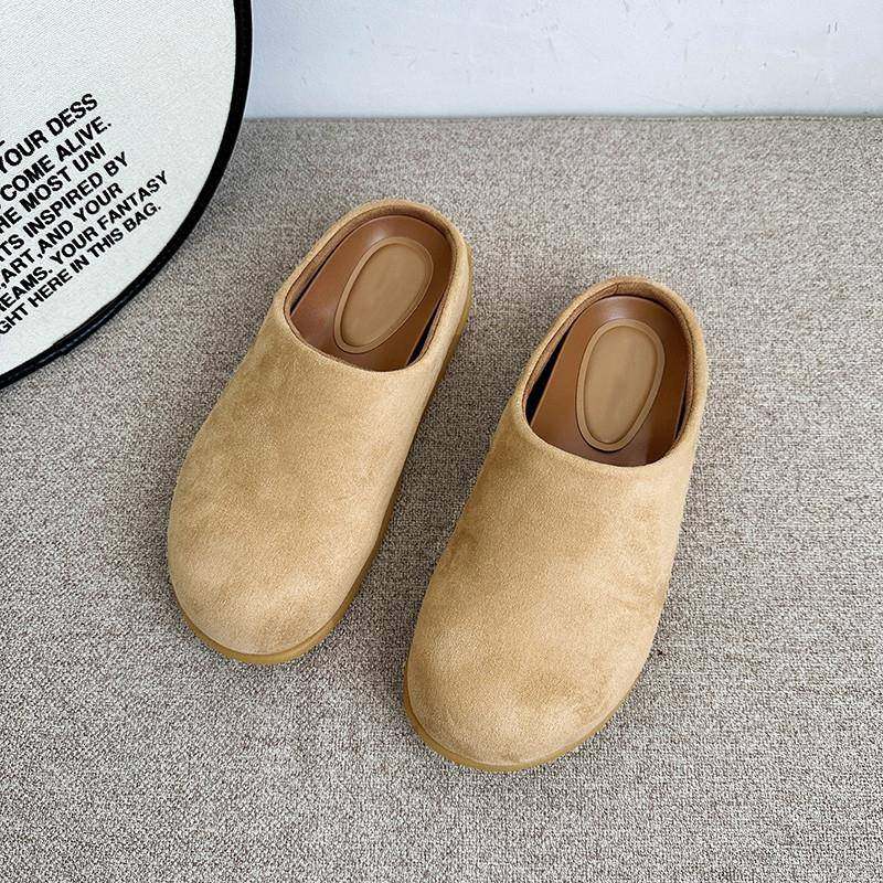 女春单勃肯鞋包头半拖鞋秋2026新款外穿平底休闲黄色丑萌懒0123k,女鞋,勃肯鞋/软木鞋,淘宝优惠券,粉丝福利购,淘宝优惠卷