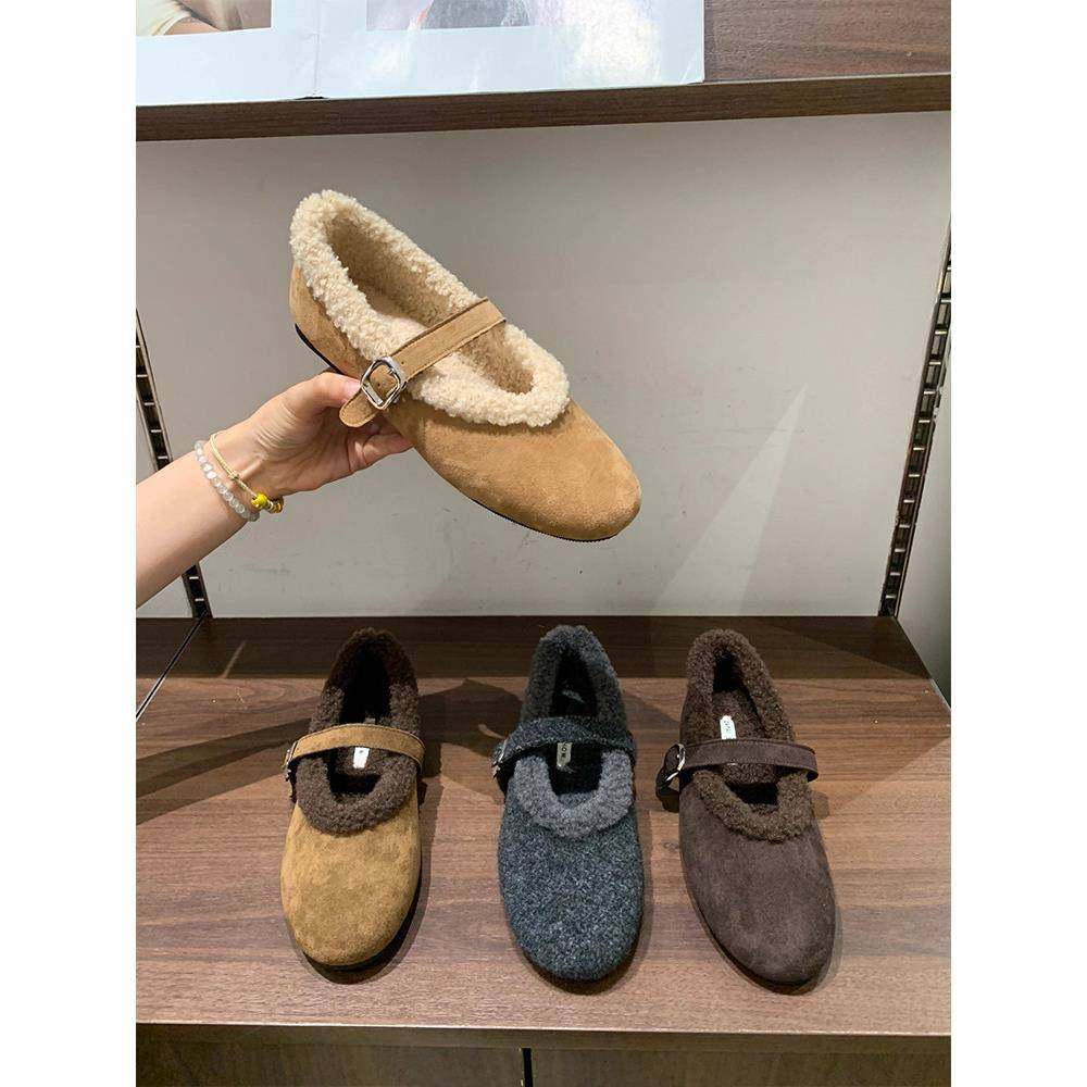 平底仙女加绒毛毛鞋女2026春秋新款保暖玛丽珍鞋勃肯鞋鞋子0122w,女鞋,勃肯鞋/软木鞋,淘宝优惠券,粉丝福利购,淘宝优惠卷