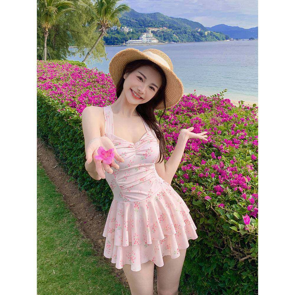 粉色女孩连身泳衣温泉2026新款美少女露背包肉泳衣高端0126w,运动/瑜伽/健身/球迷用品,连体泳衣,淘宝优惠券,粉丝福利购,淘宝优惠卷