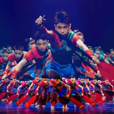 第十三届小荷风采演出服夺锦舞蹈服广东龙舟夺锦同款服装船桨道具