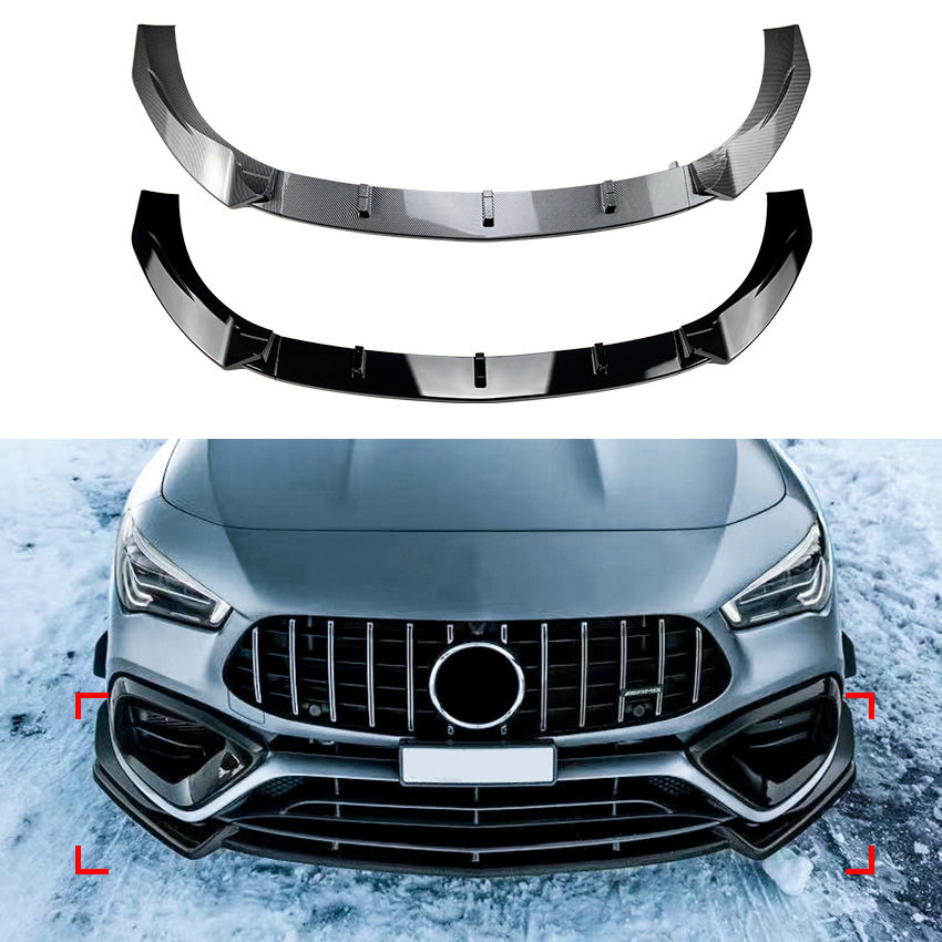 适用奔驰CLA级C118 CLA45 AMG 2020+前杠前唇前铲外饰改装专用专