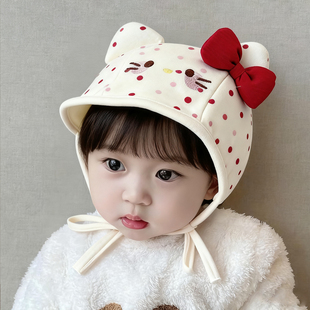 婴儿帽子春秋季护囟门胎帽男女宝宝小月龄可爱婴幼儿纯棉包头冬天