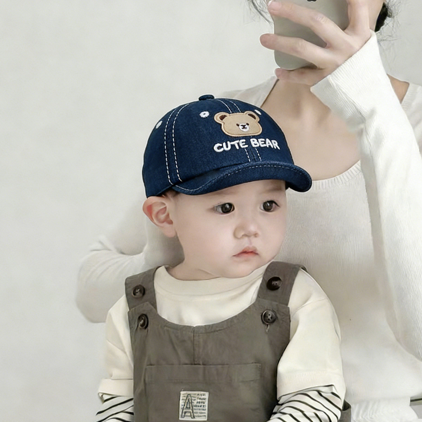 宝宝帽子春秋薄款韩版百搭男童遮阳防晒户外太阳帽儿童鸭舌棒球帽