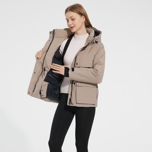 抗冻御寒柔软蓬松90鹅绒服女款全天候机能保暖加厚户外工装羽绒服