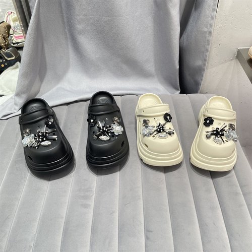 乐魔欧洲站夏季包头厚底拖鞋