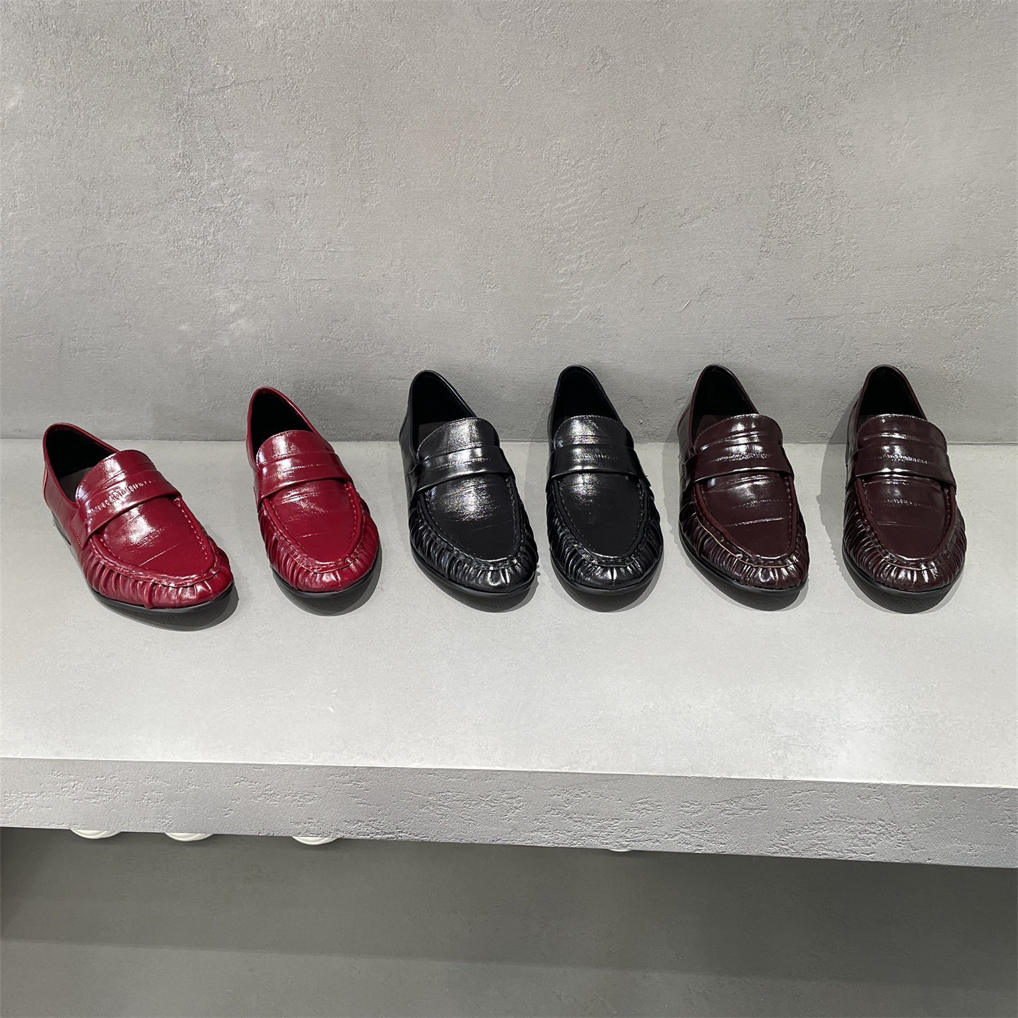 欧洲站2026春款真皮女鞋时尚百搭油蜡面鳗鱼皮圆头低跟乐福鞋单鞋,女鞋,乐福鞋（豆豆鞋）,淘宝优惠券,粉丝福利购,淘宝优惠卷