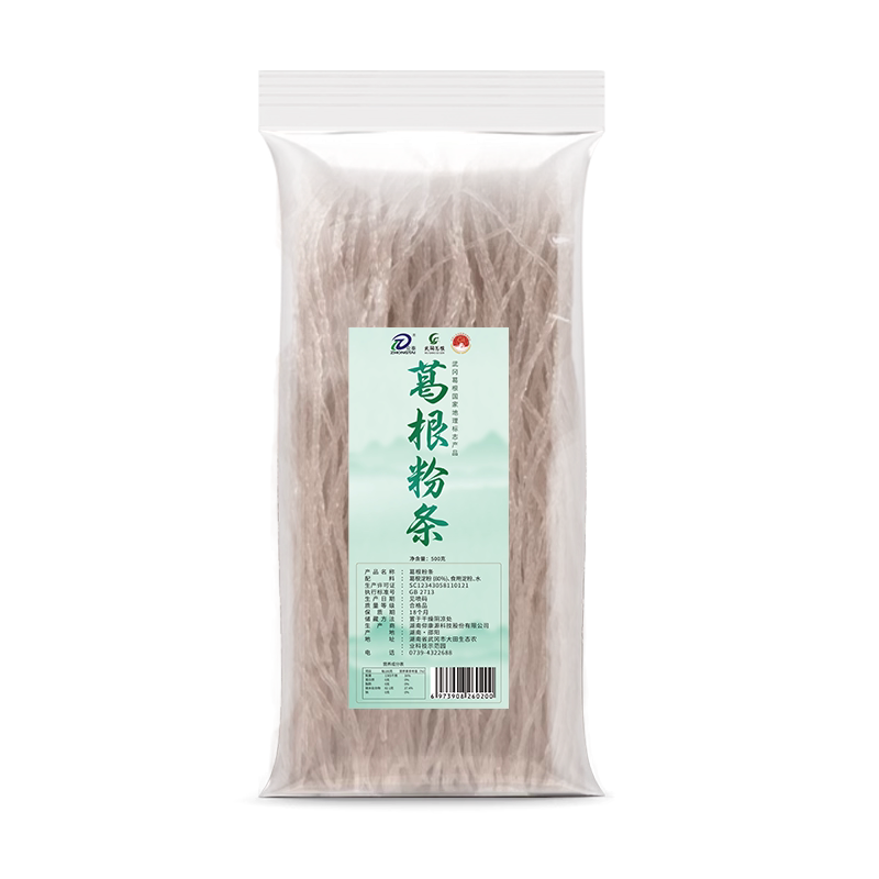 正宗葛根粉条2斤葛根粉含量超7成