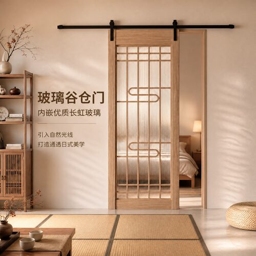 定制实木谷仓门全国上门安装