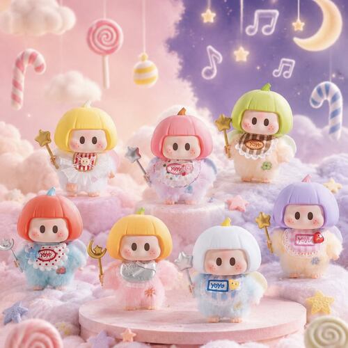 现货正版miniso名创优品YOYO天使宝宝搪胶毛绒盲盒潮玩公仔挂件