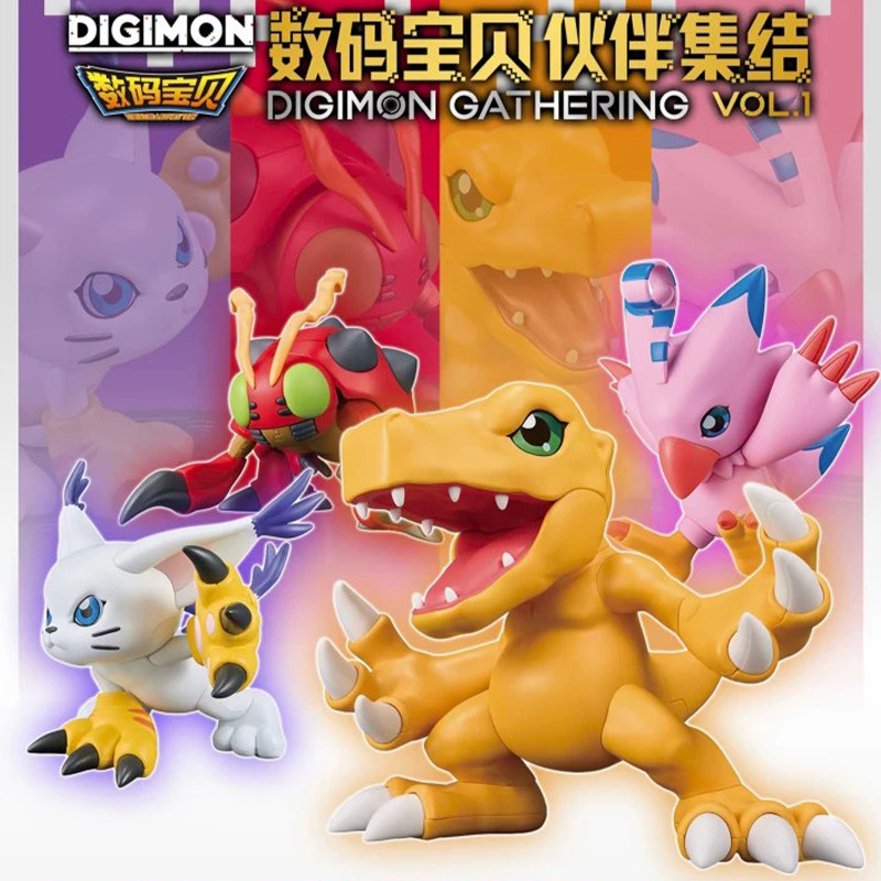 正品数码宝贝伙伴集结VOL.1系列盲盒潮玩手办公仔桌面摆件礼物