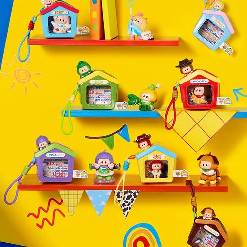miniso名创优品YOYO玩具总动员5玩在一起系列娃包挂件盲盒右右酱