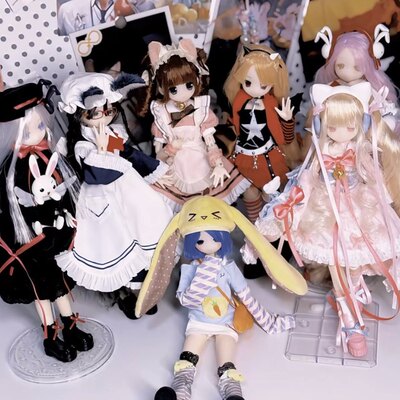 现货正版变身电器街BJD盲盒特六可动人偶MJD娃娃潮玩手办桌面摆件