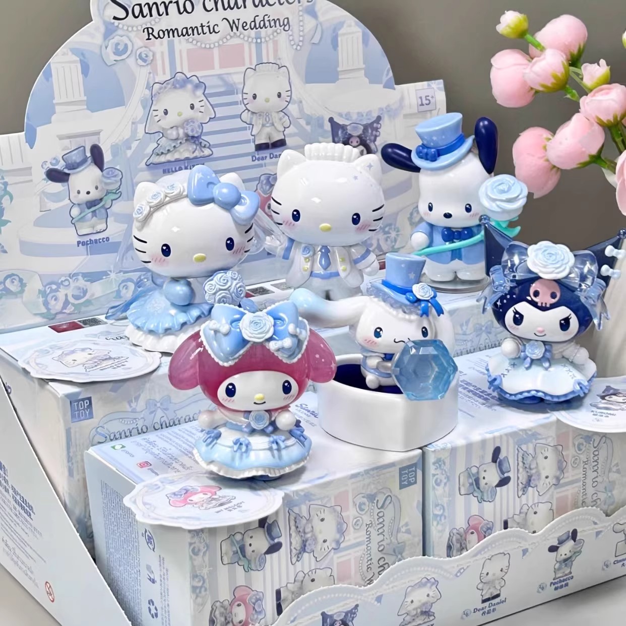 正版TOPTOY三丽鸥家族浪漫婚礼盲盒潮玩手办美乐蒂公仔桌面摆件