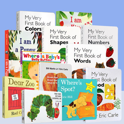 【79元任选5册】英文原版绘本 DearZoo亲爱的动物园 Brown Bear棕熊 Caterpillar好饿的毛毛虫 Spot 小玻 Where Is Belly Button