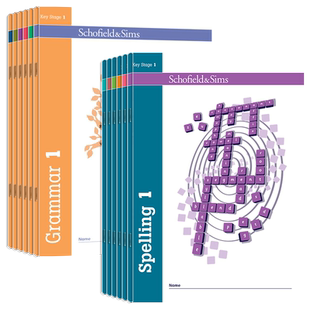 Spelling & Grammar 1-6 英国小学课标拼写和语法练习册 Schofield Sims英文原版