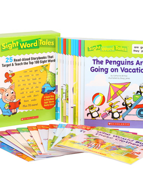 First 100 Sight Word Tales 学乐高频词Words童话故事书25本 Scholastic Readers英文原版绘本 4-8岁儿童少儿英语