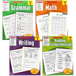 Grade 3 Scholastic Success with Reading Writing Grammar Math 学乐成功系列练习册英语教材三年级 阅读写作语法数学