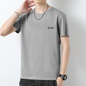 短袖 圆领上衣服潮流修身 夏装 莫代尔冰丝t恤男士 速干凉感半袖 体恤