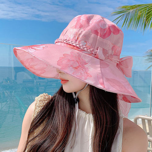 帽子女夏季大沿遮阳帽沙滩帽