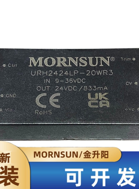 URH2424LP-20WR3金升阳DC-DC电源模块9-36V转24V833mA 20W隔离5KV
