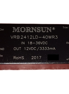 VRB2412LD-40WR3金升阳DC-DC电源模块18-36V转12V3333mA原装直拍