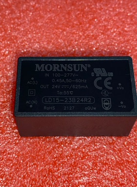 LD15-23B24R2金升阳AC-DC电源模块85-305V转24V 625mA 15W 可直拍