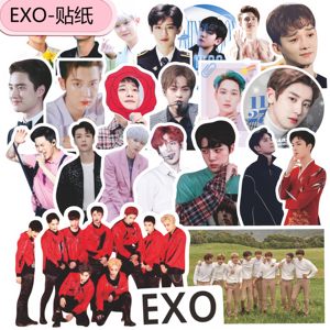 EXO手账贴纸金珉锡金俊勉张艺兴边伯贤金钟大朴灿烈都敬秀吴世勋