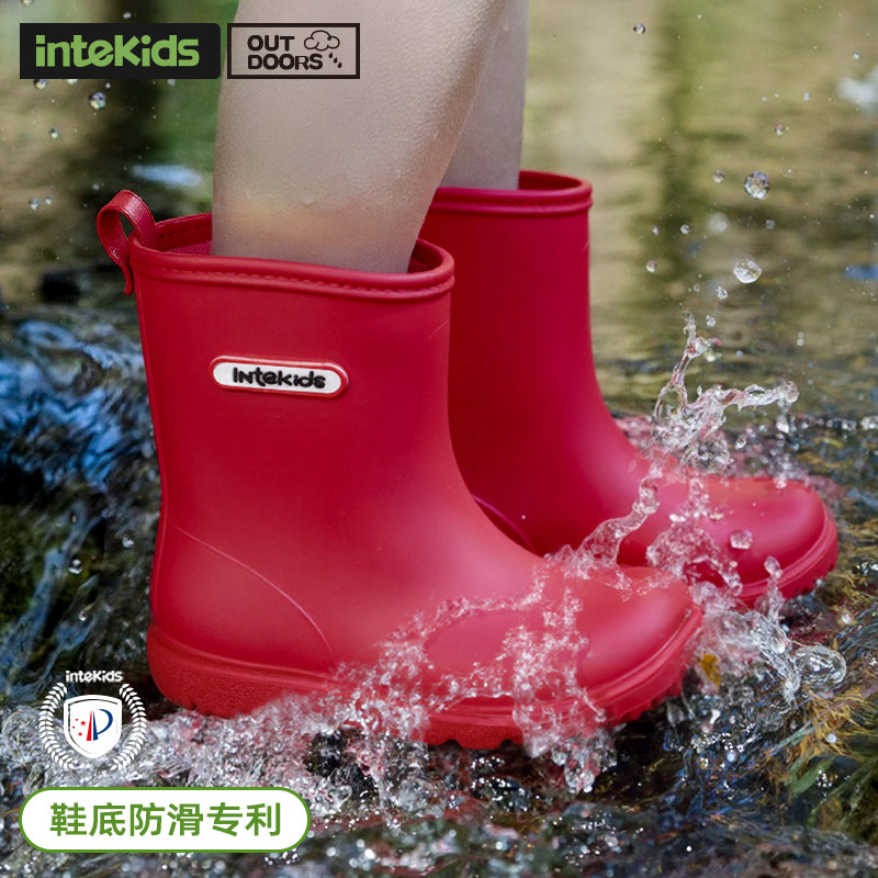 儿童雨鞋幼儿园小学生户外耐磨胶鞋雨靴防水防滑男童轻便女童水鞋