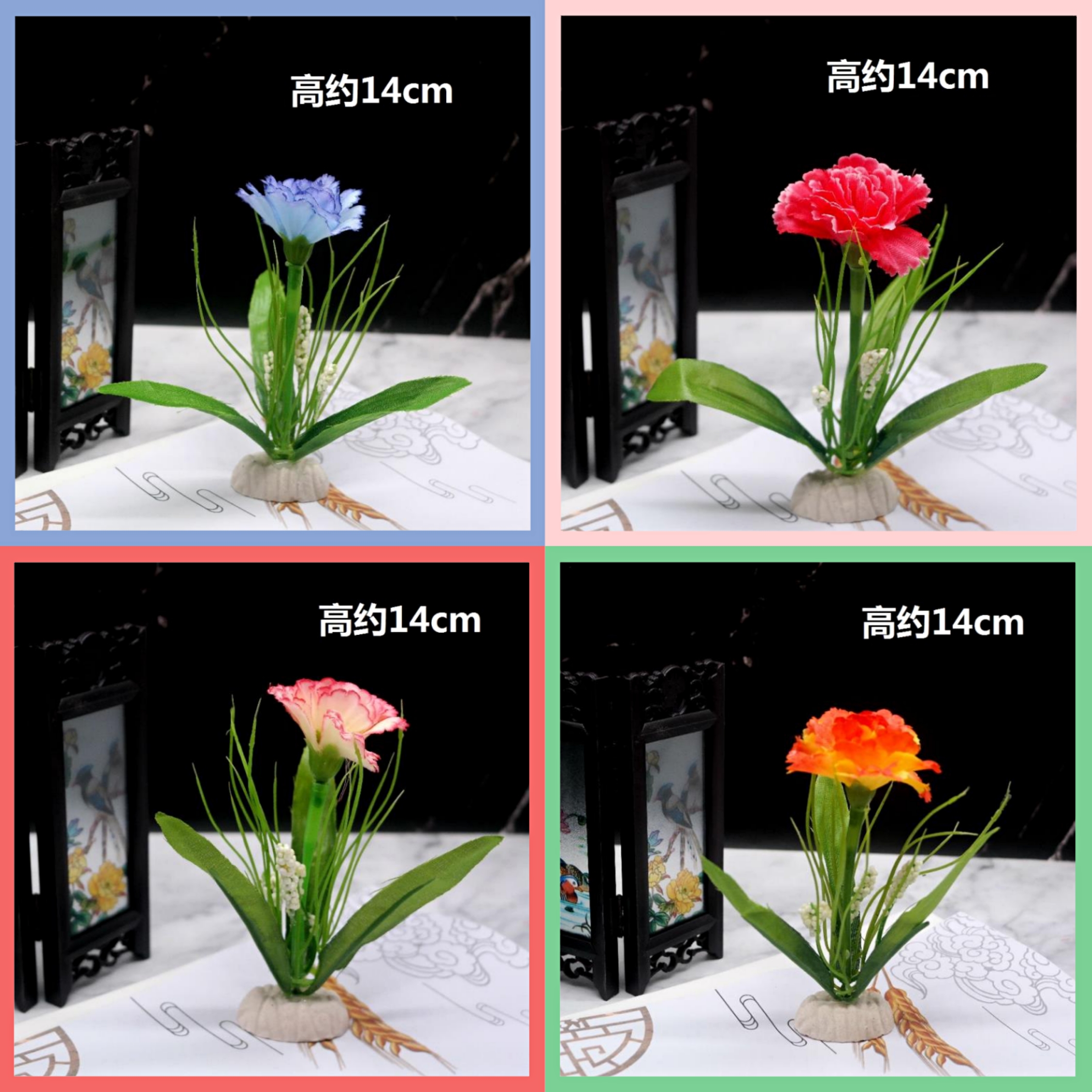 酒店宴席仿真摆盘花草刺身小摆件菜品盘饰寿司坝坝宴意境菜肴装饰