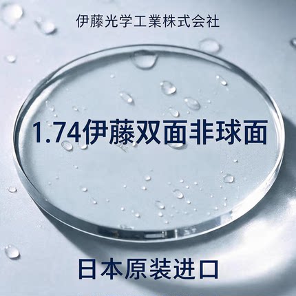 ITOH日本进口伊藤光学镜片ENA1.74FZ双非球面GZ自由曲面高度近视