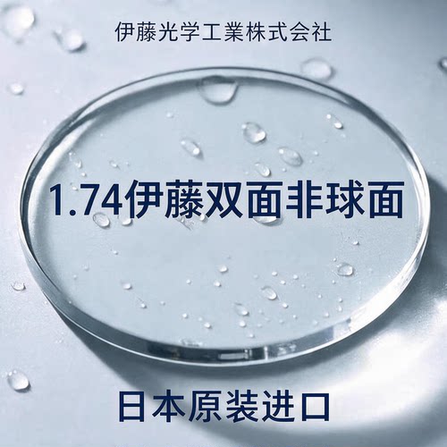 ITOH日本进口伊藤光学镜片ENA1.74FZ双非球面GZ自由曲面高度近视