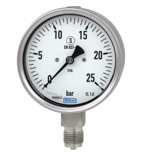德国威卡（WIKA）波登管压力表型号 232.30, 233.30现货供应