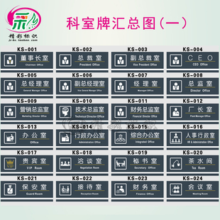 亚克力财务室科室牌公司部门牌办公室标识标志指示牌标贴现货 新款