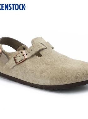 BIRKENSTOCK勃肯德国进口新品男女款牛皮绒面革Tokio包头系踝拖鞋