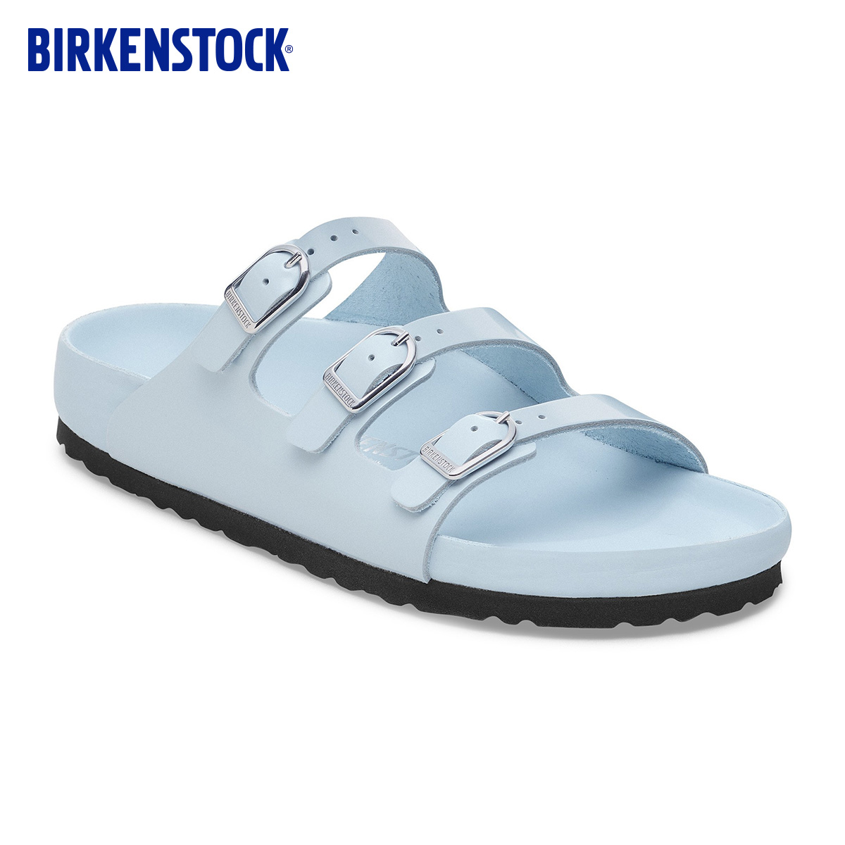 BIRKENSTOCK勃肯牛皮革多带拖鞋