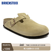 牛皮绒面革Boston包头拖鞋 BIRKENSTOCK勃肯德国进口新品 男女款
