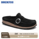 BIRKENSTOCK勃肯德国进口女款 牛皮绒面革外穿软木Buckley包头拖鞋