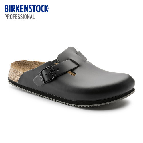 BIRKENSTOCK勃肯牛皮革功能拖鞋