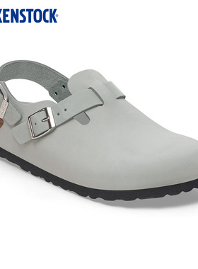 BIRKENSTOCK勃肯德国进口新品女款鼠尾草绿绒面Tokio包头系踝拖鞋