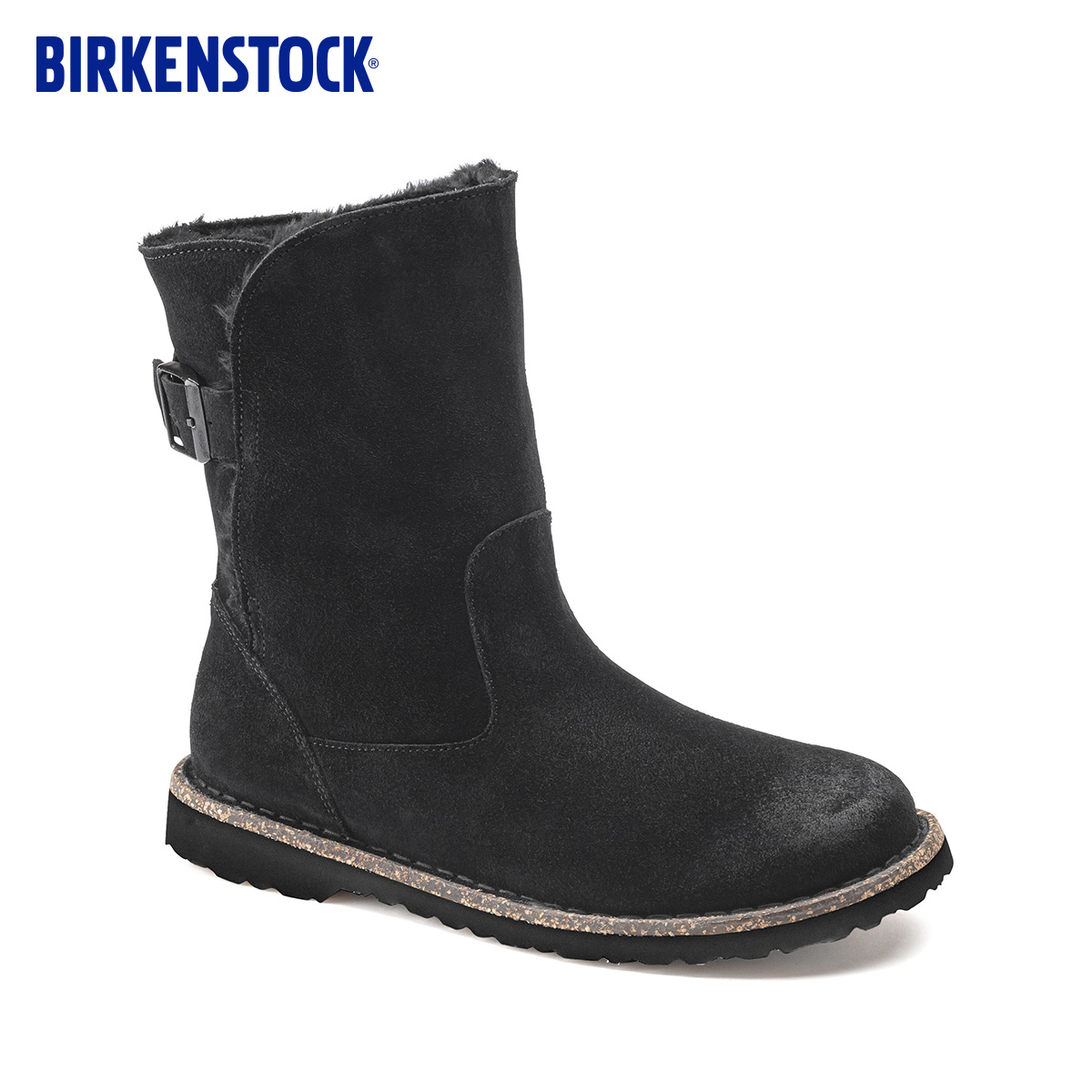 BIRKENSTOCK勃肯绒面中筒毛毛靴