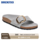 BIRKENSTOCK勃肯德国进口大扣女款 牛皮革漆皮亮面Madrid单带拖鞋