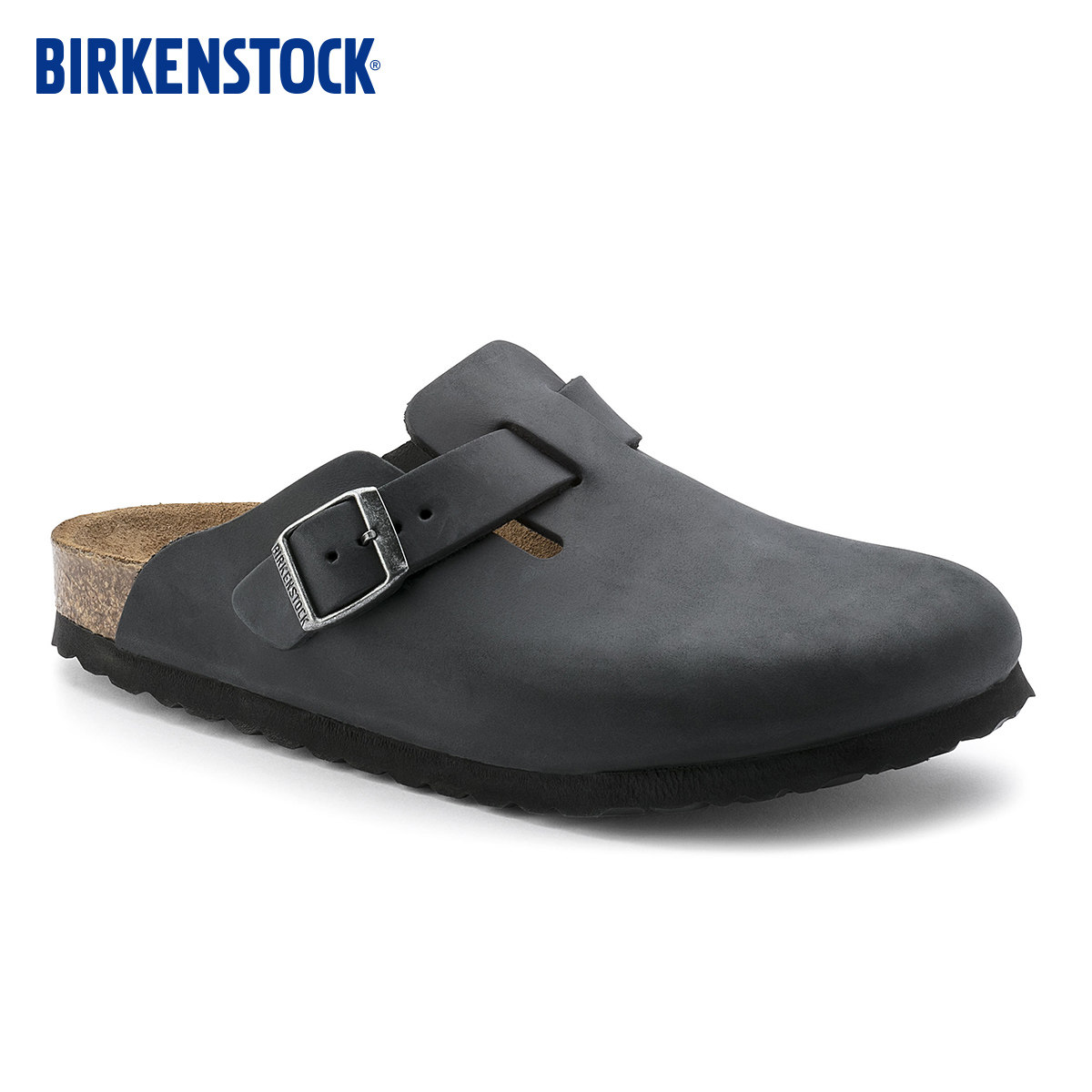 BIRKENSTOCK勃肯德国进口男女款牛皮革涂油复古Boston包头拖鞋