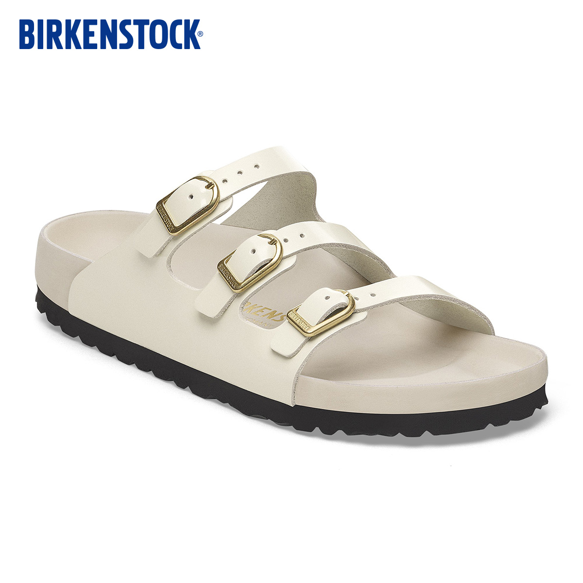 BIRKENSTOCK勃肯牛皮革多带拖鞋