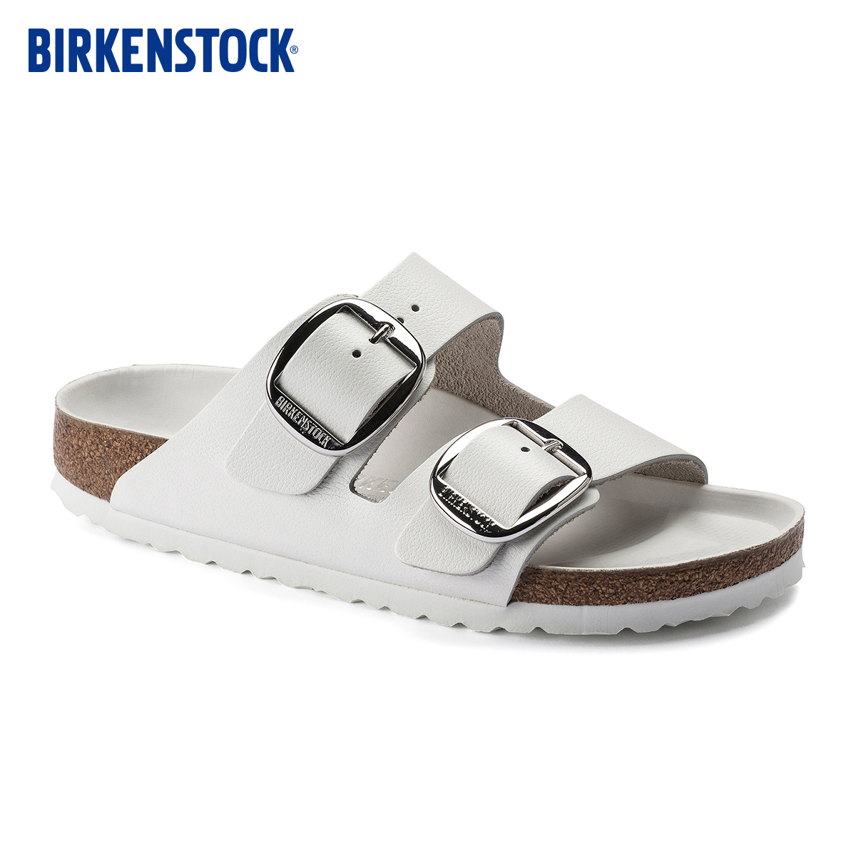 BIRKENSTOCK勃肯德国进口大扣女款牛皮革时尚简约Arizona双扣拖鞋