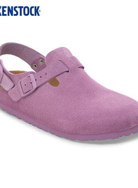 BIRKENSTOCK勃肯德国进口新品男女款牛皮绒面革Tokio包头系踝拖鞋