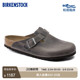 BIRKENSTOCK勃肯德国进口男女款 涂油皮软底复古Boston包头拖鞋