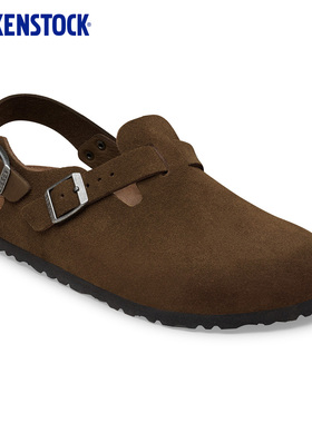 BIRKENSTOCK勃肯德国进口新品男女款牛皮绒面革Tokio包头系踝拖鞋