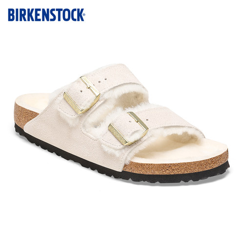 BIRKENSTOCK女款绒面革毛毛鞋