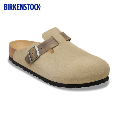 BIRKENSTOCK勃肯绒面革包头拖鞋