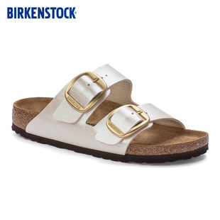 软木Arizona双扣凉拖鞋 珠光时尚 BIRKENSTOCK勃肯德国进口大扣女款
